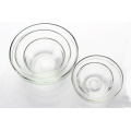 Haonai popular cheap clear 5pcs glass bowl set